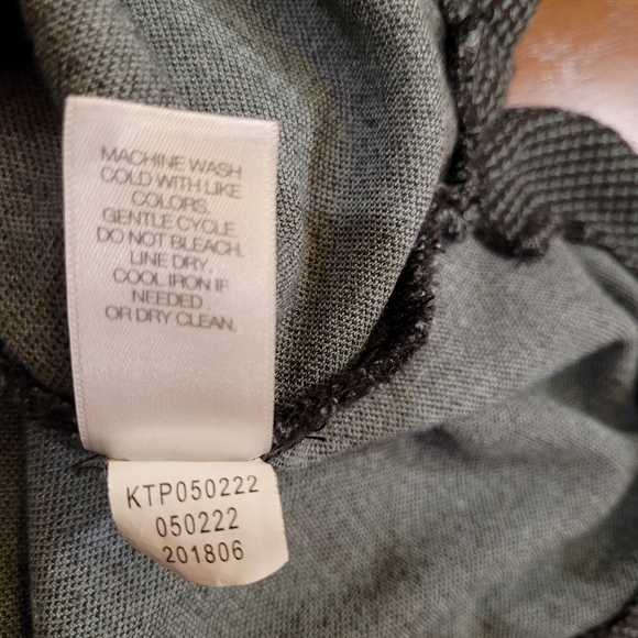 J Jill Ponte size Med Petite short dress tunic knit shift. Gray green and black - Picture 10 of 10